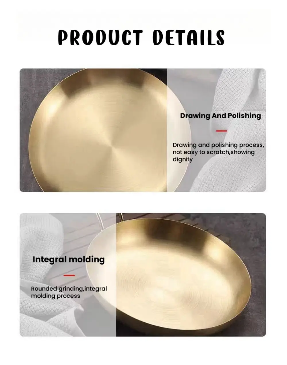 Stainless steel steak plate details 9