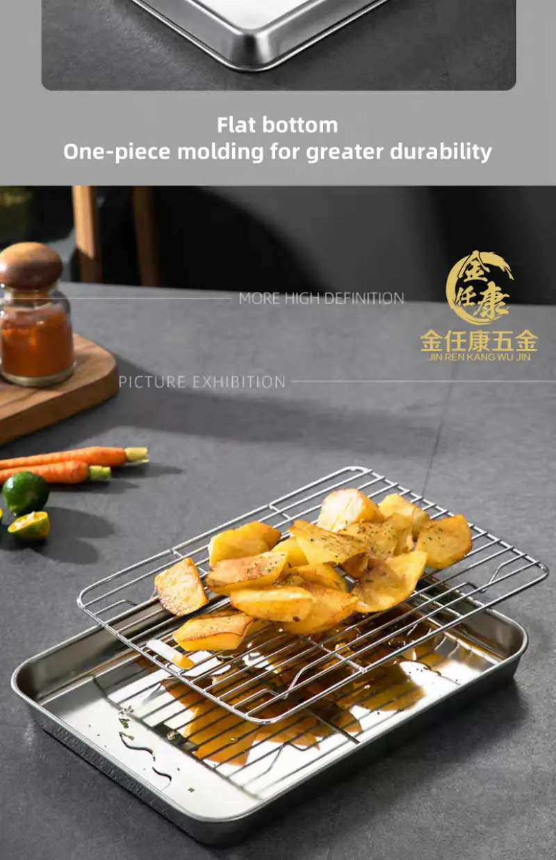 Stainless Steel Shallow Square Plates-detail (13)