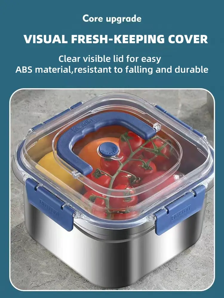 High-Quality ABS plastic cover stainless steel crisper Manufacturer, Factories