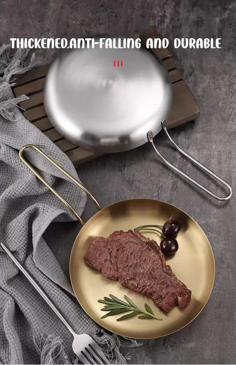Stainless steel steak plate details 7