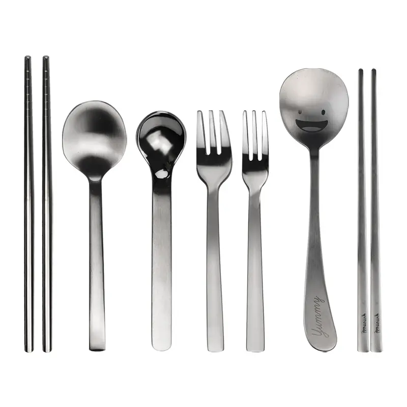 China Stainless Steel Cutlery Series Chopsticks Fork And Spoon Set Suppliers, Factory