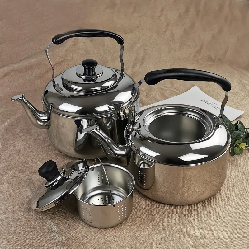 China Classical Stainless Steel Kettle Home Kitchen Tea Pots Kettles Suppliers, Factories