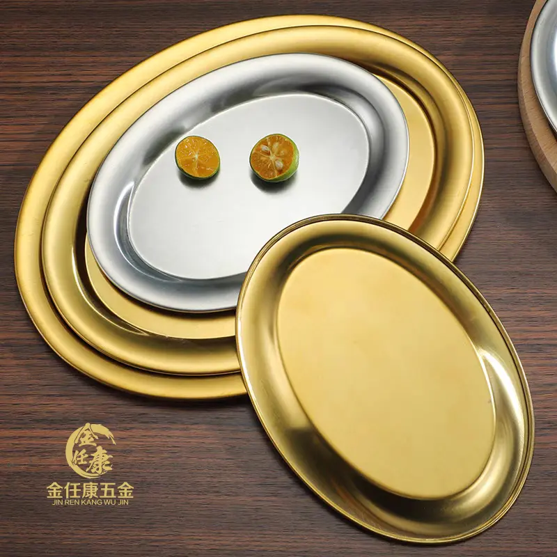 Custom Stainless Steel Oval Dinner Plates Factories, Exporters