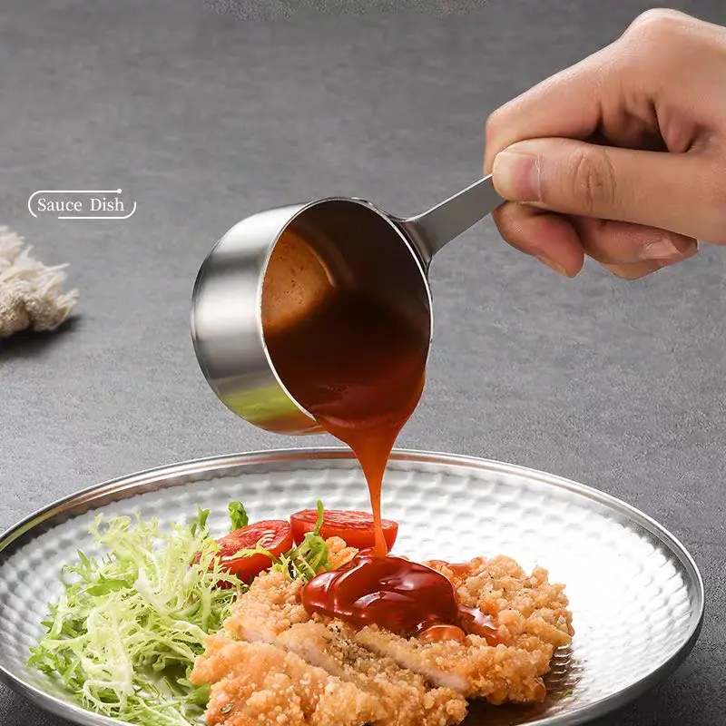High-Quality Stainless Steel Material With Handle Small Sauce Dish Manufacturer, Suppliers
