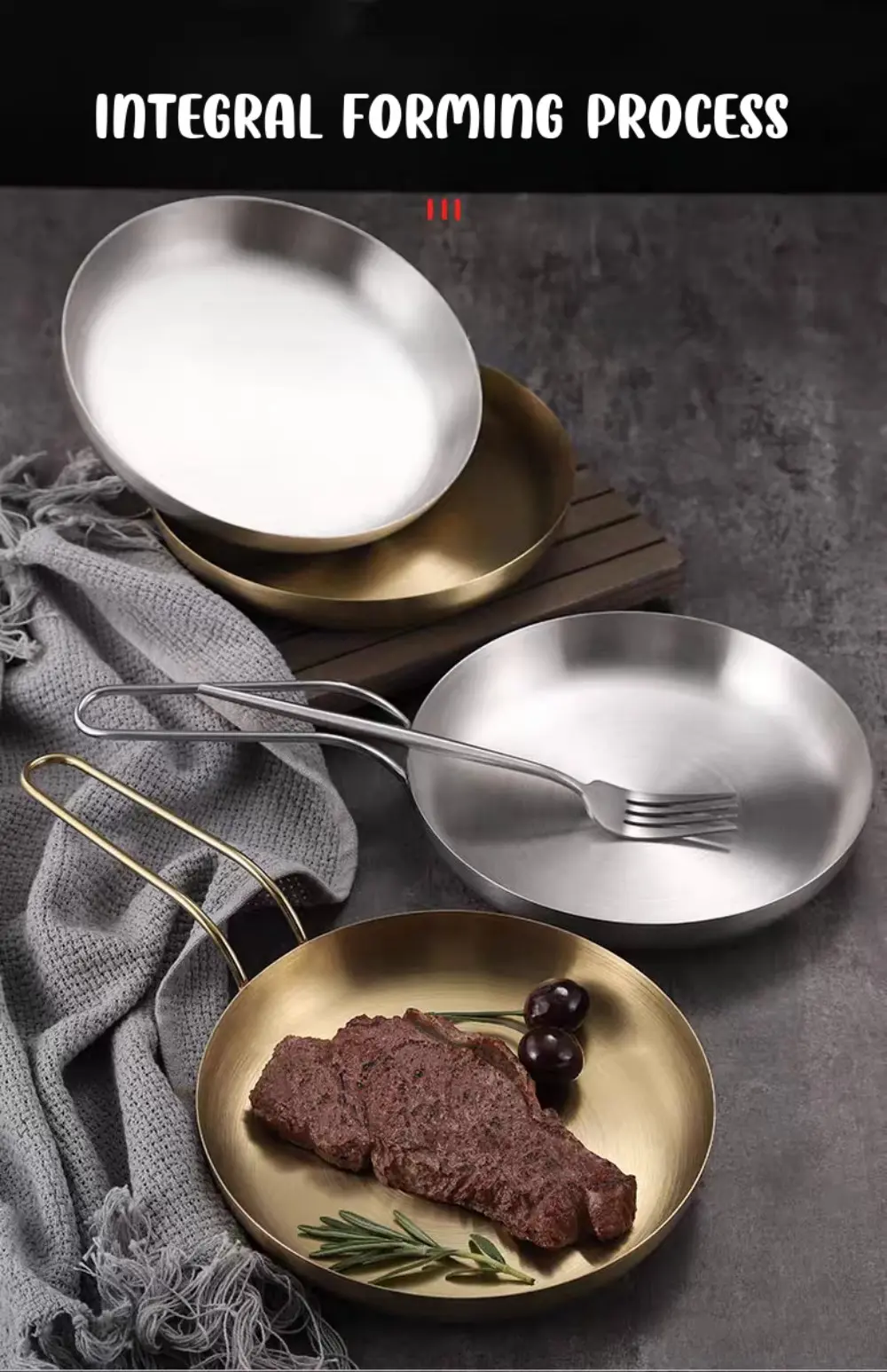 Stainless steel steak plate details 6