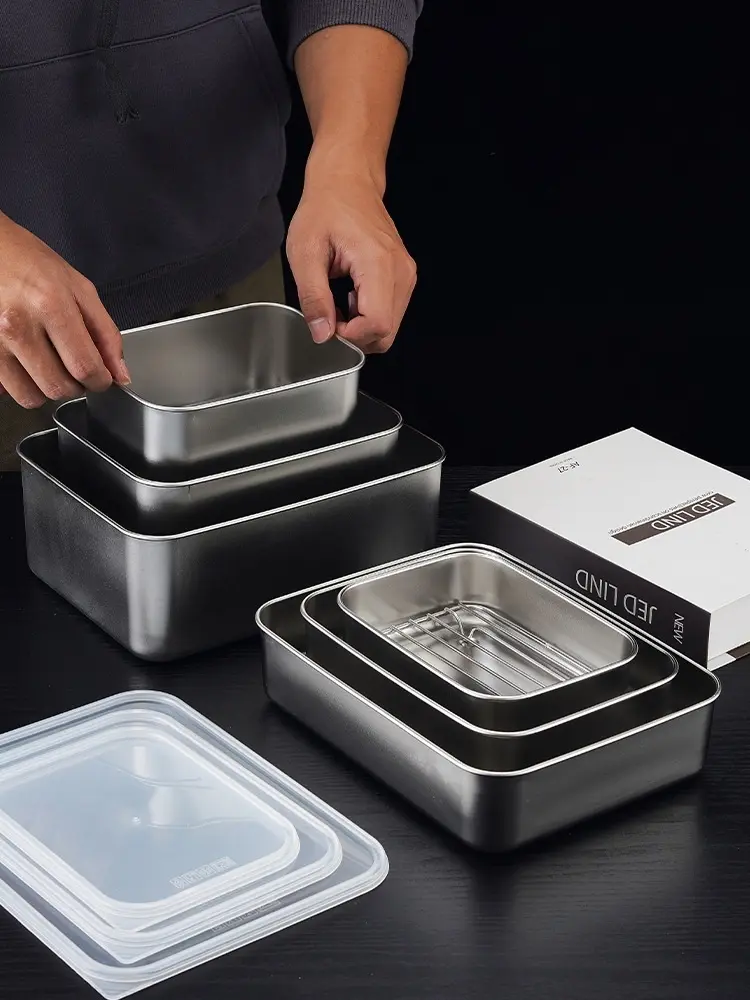 High-Quality Food grade PE plastic cover stainless steel fresh-keeping box Exporter, Exporters