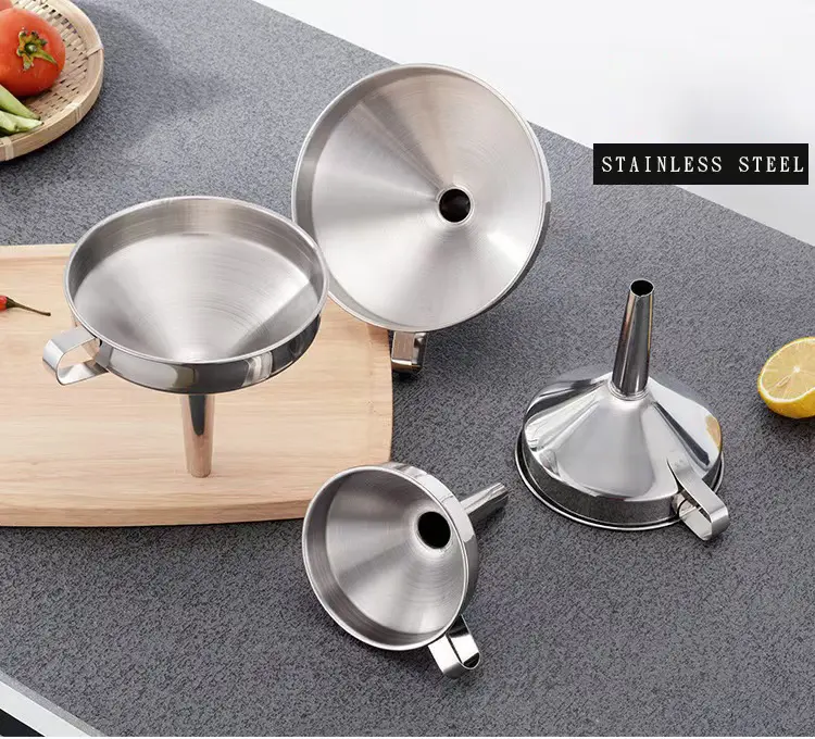 High-Quality Kitchen Accessories Stainless Steel Kitchen Funnel Suppliers, Factories