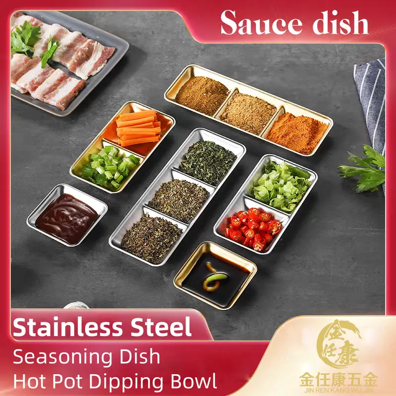 China Stainless Steel Seasoning Dish Hot Pot Dipping Bow Suppliers, Exporters
