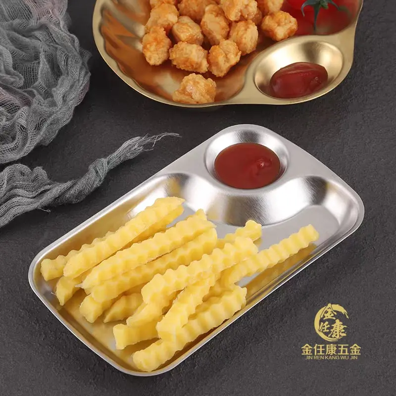 High-Quality Stainless Steel Multi Grid Snack Plate Manufacturers, Factories