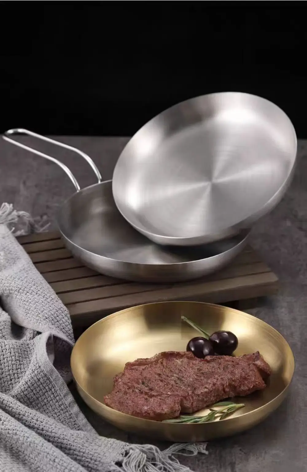 Stainless steel steak plate details 11