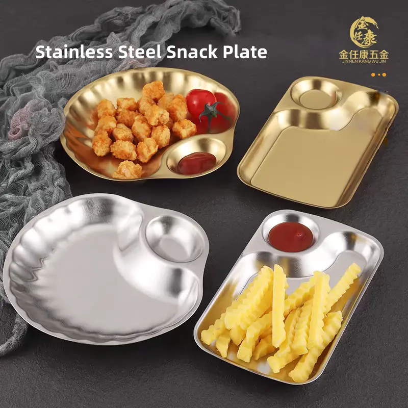 High-Quality Stainless Steel Multi Grid Snack Plate Manufacturers, Factories