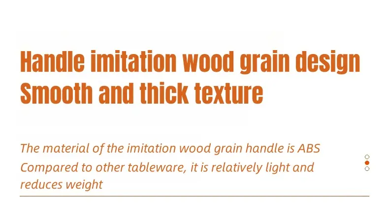 ABS woodgrain handle cutlery