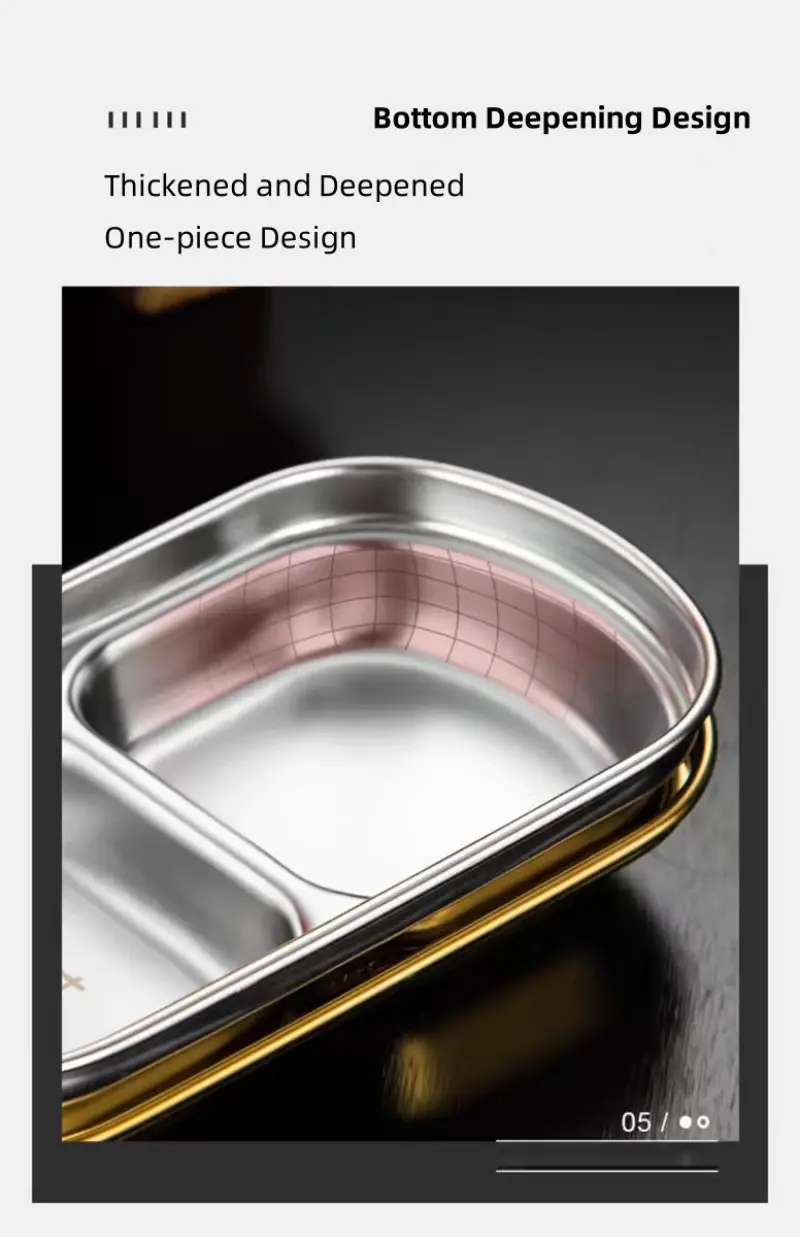 Divided metal dip server