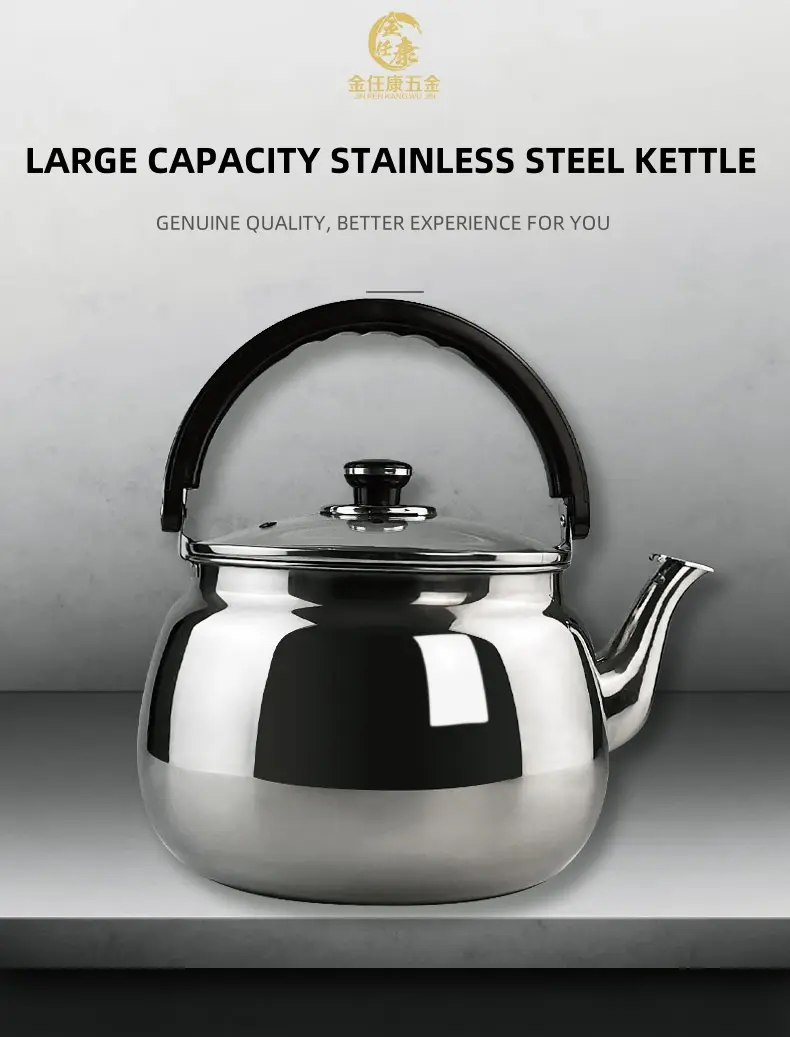 Stainless steel kettle detail 1