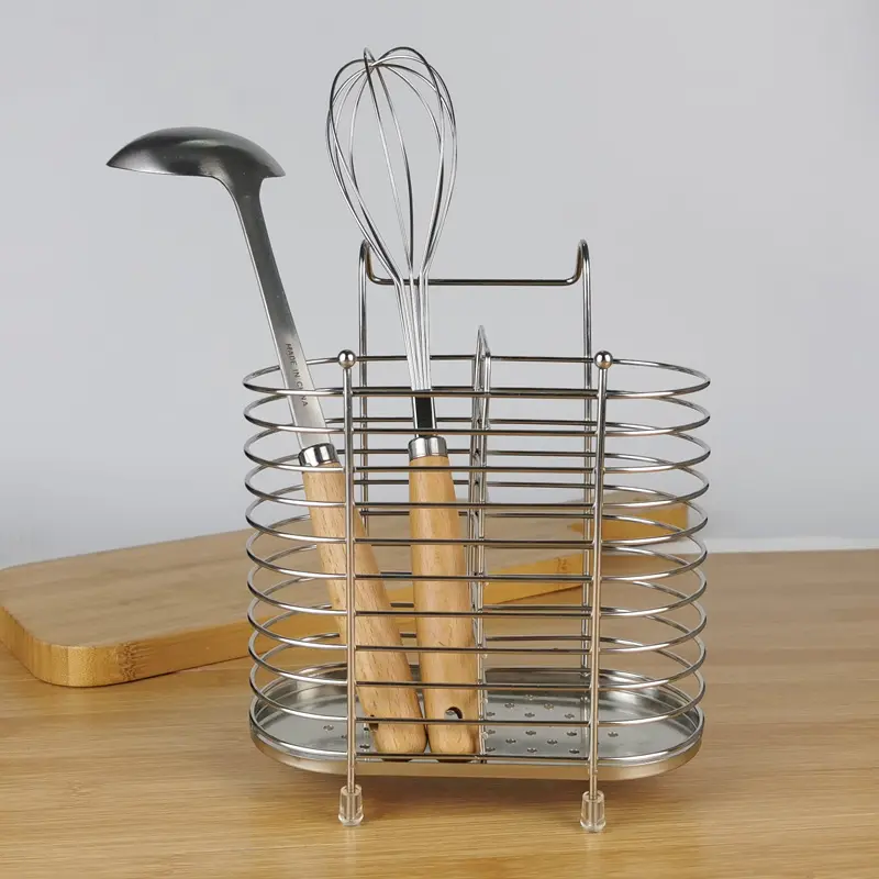 High-Quality Stainless Steel Chopstick Holder Kitchen Utensil Holder Factory, Service