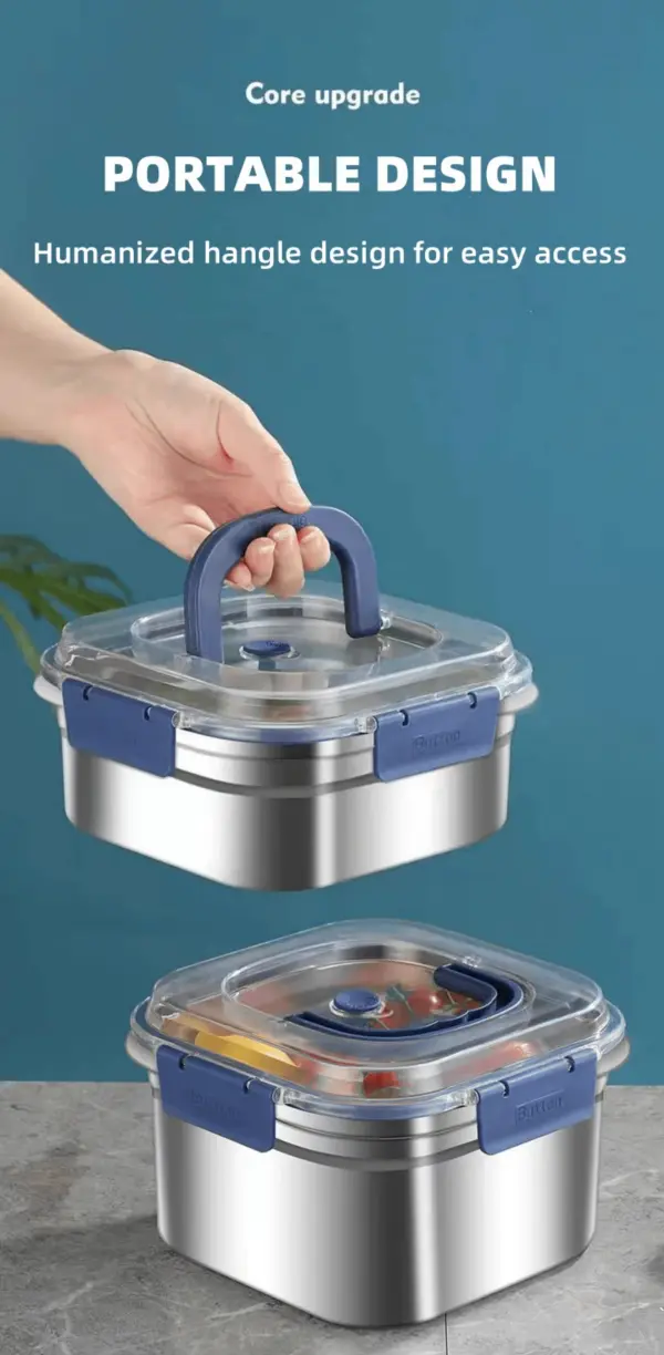 Stainless steel crisper view 3