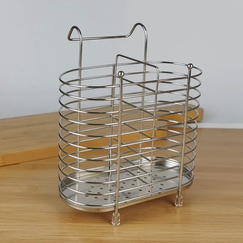 High-Quality Stainless Steel Chopstick Holder Kitchen Utensil Holder Factory, Service