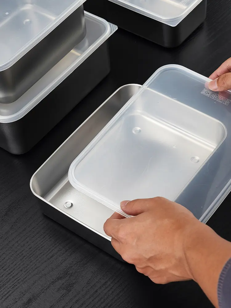 High-Quality Food grade PE plastic cover stainless steel fresh-keeping box Exporter, Exporters