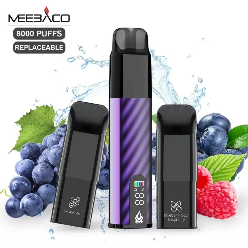 Best Meebaco N15 8000PUFFS Series Innovative Technology Enhancement, More Delicate Taste of Electronic Cigarette with Bullet Swapper Manufacturer, Factories
