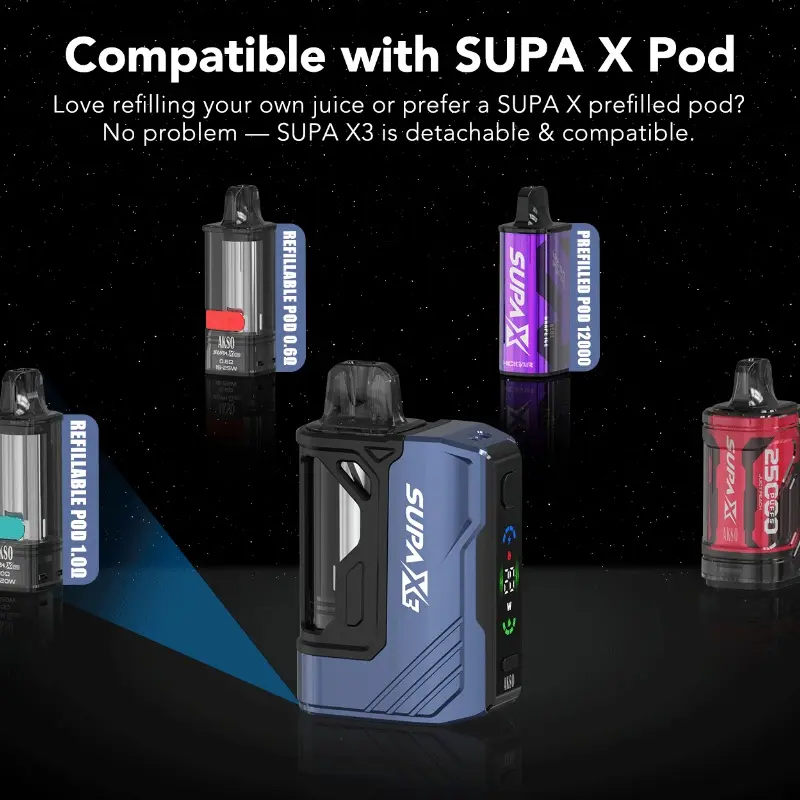 Custom AKSO Supa X3 PRO 25000: Odorless, Efficient E-Cigarette Manufacturers, Factories