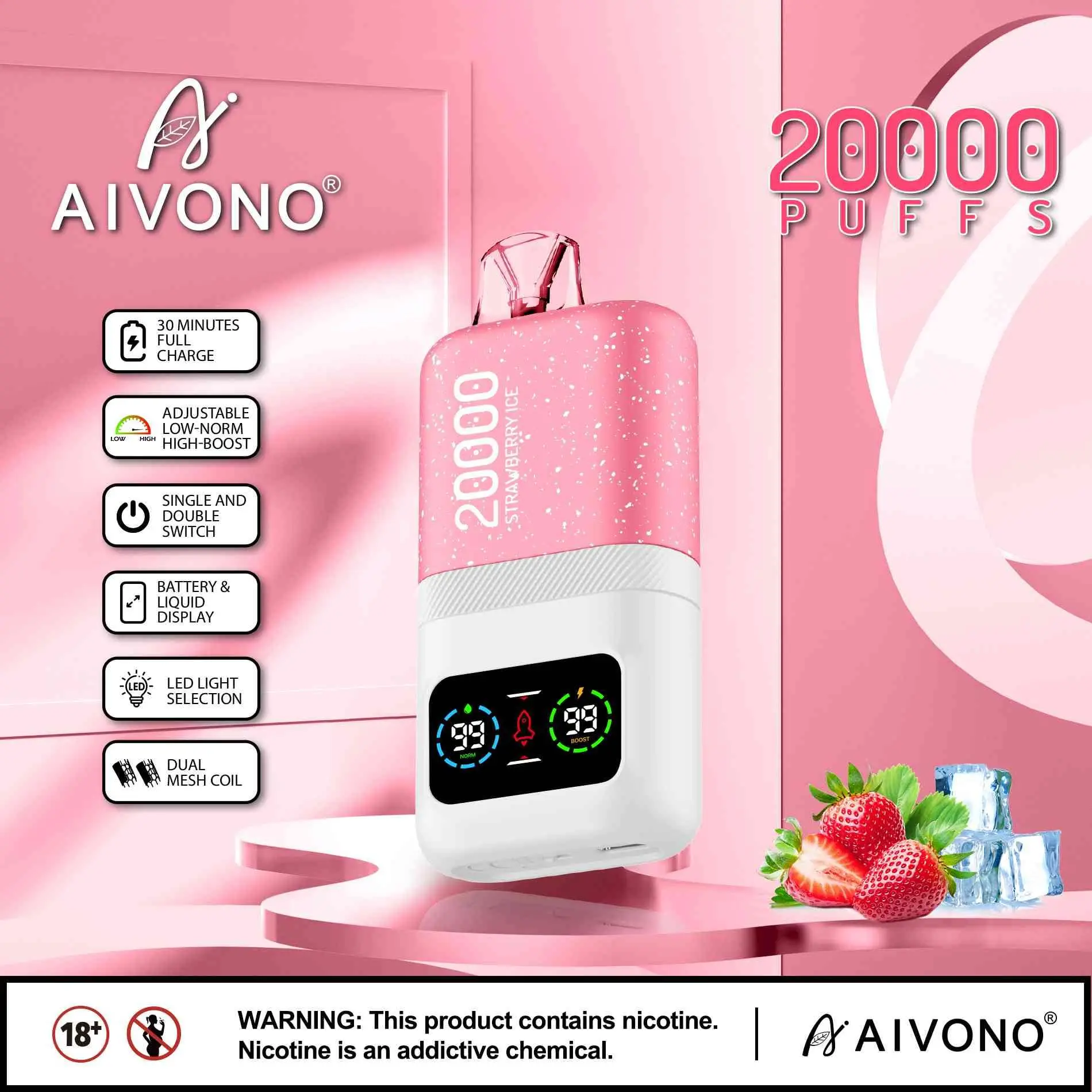 Custom AivonoAIM MAGIC 20000 | Removable Battery Design + Uninterrupted Power for Outdoor Adventures, Hotel Smoke Detection Friendly Fogging Signature Exporters, Product
