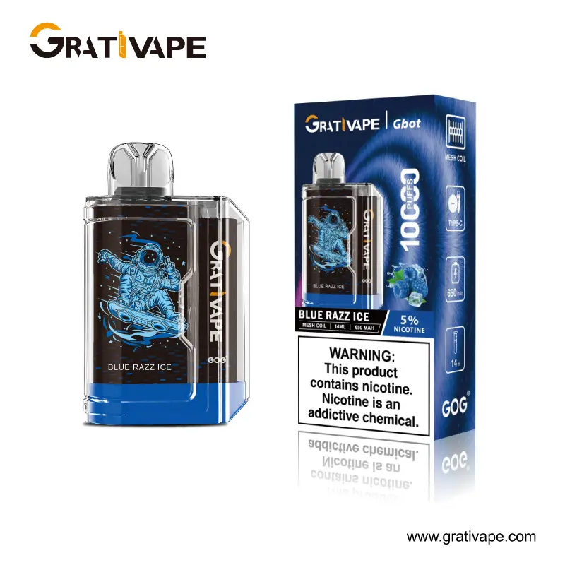 Wholesale GrativapeGbot10000 Disposable E-Cigarette: ISO Certified Vape Oil + Leak Proof Design