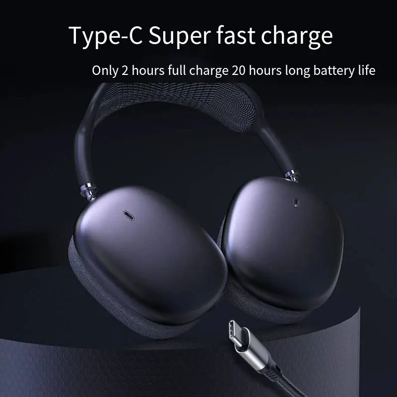 Custom ANC Active Noise Canceling Headset Wireless Bluetooth Headset High Quality Headphones for Apple Factory, Product