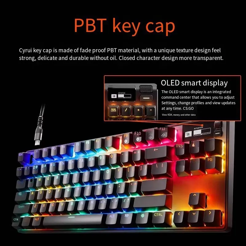 Famous Apex Pro/Mini Wired Wireless Magnetic Shaft Keyboard Gaming Mechanical Keyboard Manufacturer, Manufacturers