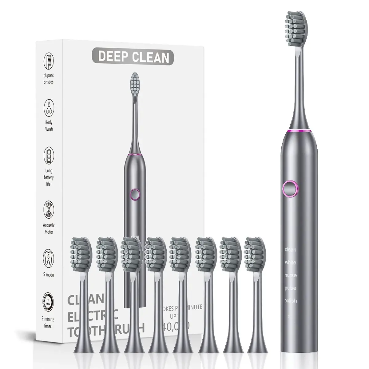 Famous Magnetic Levitation Cleaning Rechargeable High-end Gift Soft & Hard Bristle Electric Toothbrush Supplier, Exporters