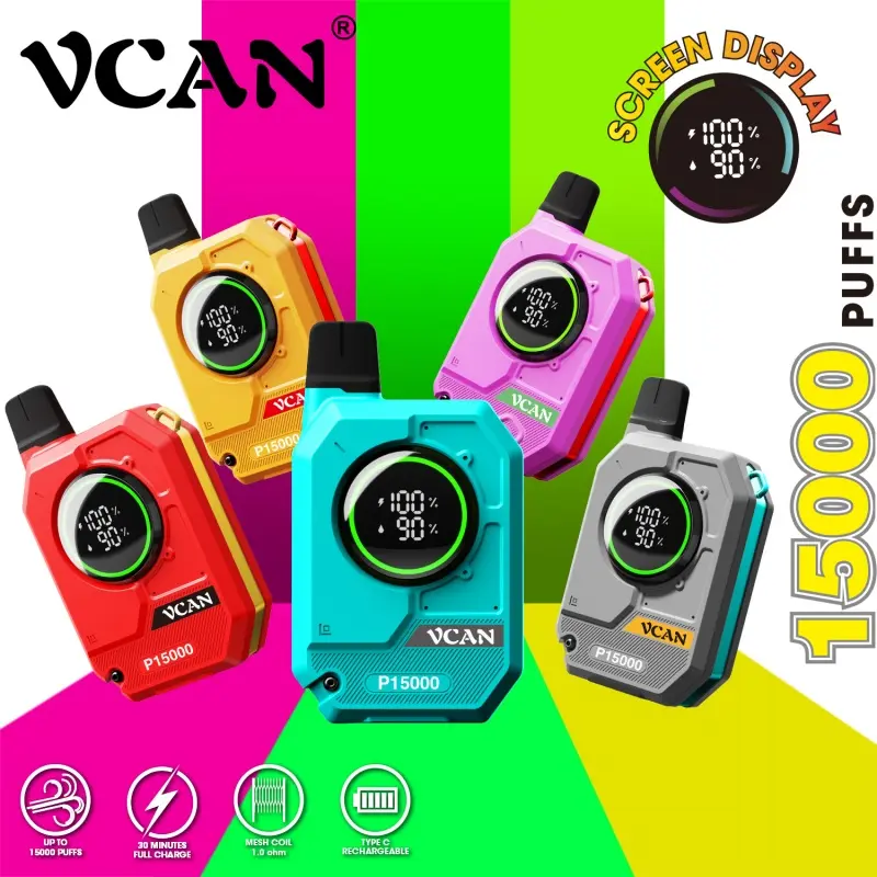 Famous Vcan Oro Pro 15000 | Dual Chamber Disposable Vape with Smart Screen for Home Relaxation Sessions Exporters, Product