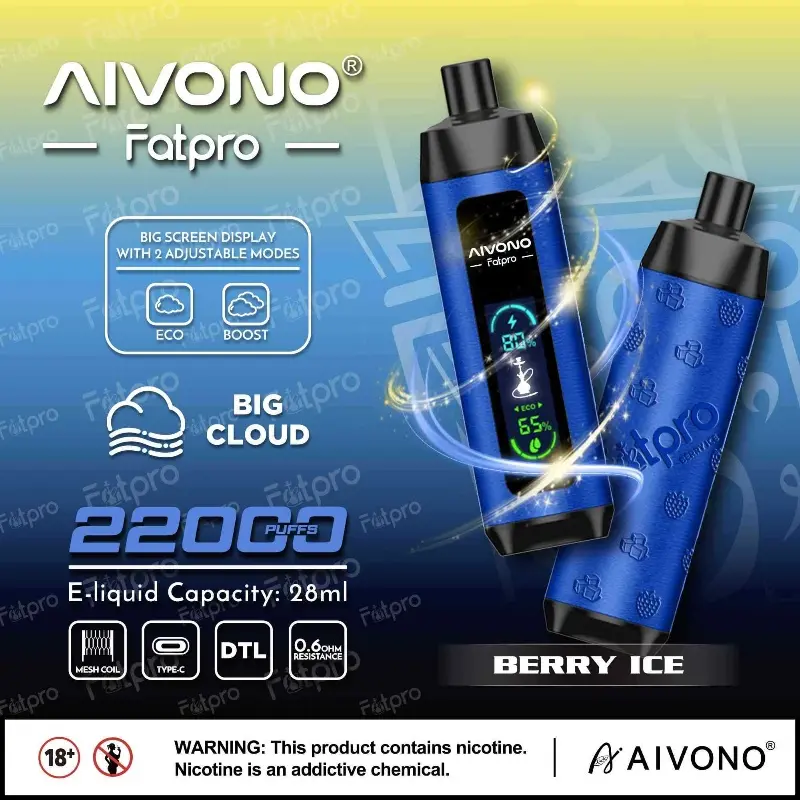 Best AIVONO AIM FATPRO 22000 Puffs - Rich Flavor Experience Supplier, Factory