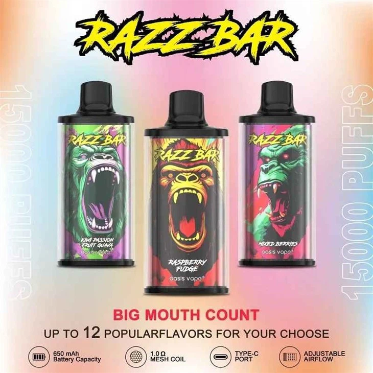 Best RAZZ BAR 15000 Puff Disposable Vape - Festival Ready Long-Lasting Vape Supplier, Service