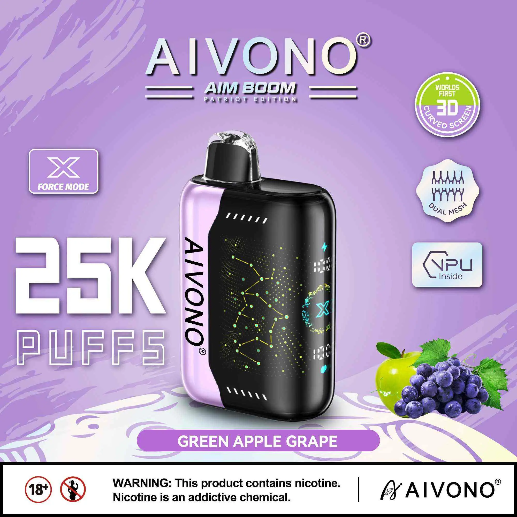 Best AIVONO AIM BOOM 25000 | Geek Vape Compatible Design + Disneyland Play-Free Atomization Flagship Manufacturers, Exporters