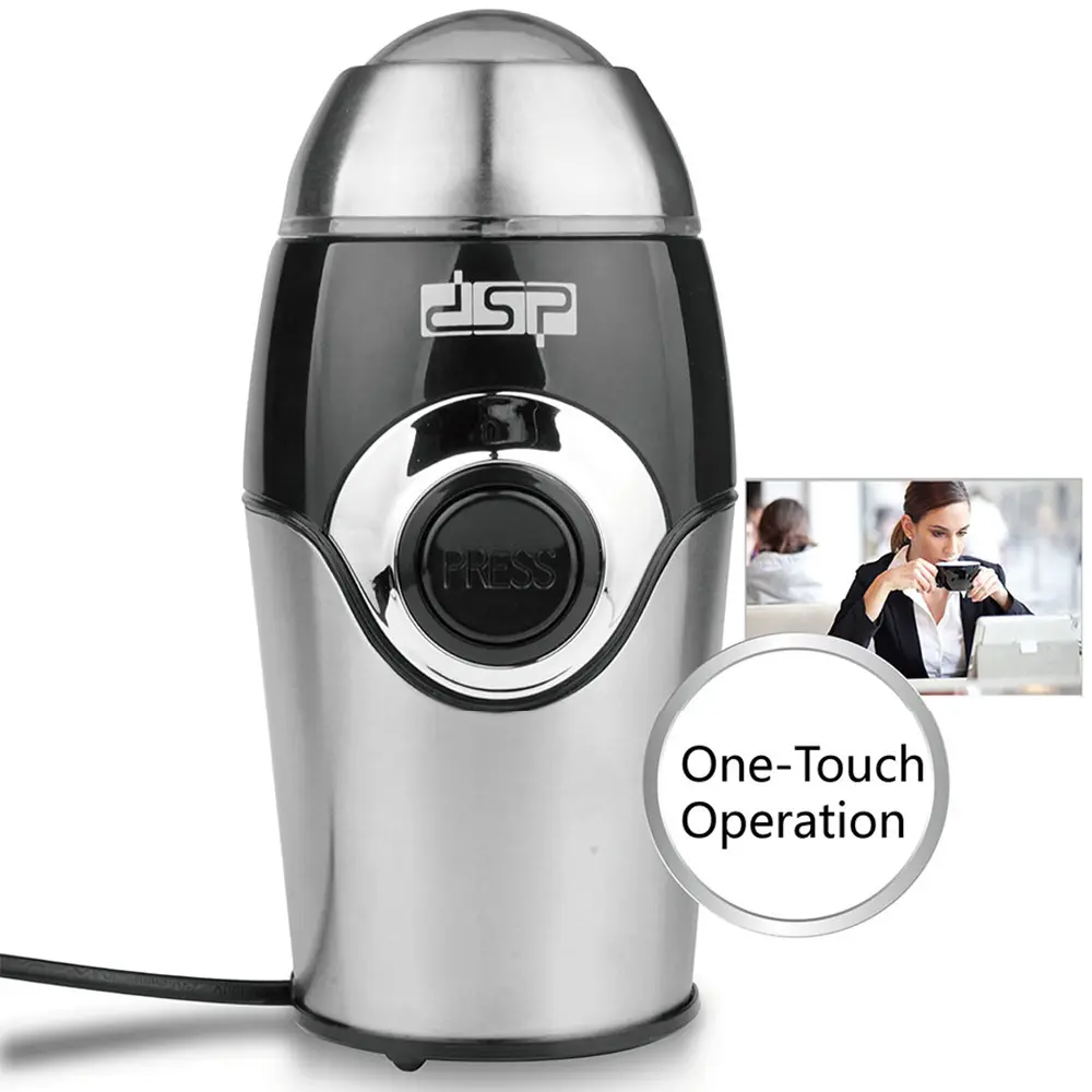 Custom Coffee Grinder Stainless Steel Knife Head Electric Bean Mill Automatic Grinder Home Small Manufacturers, Supplier