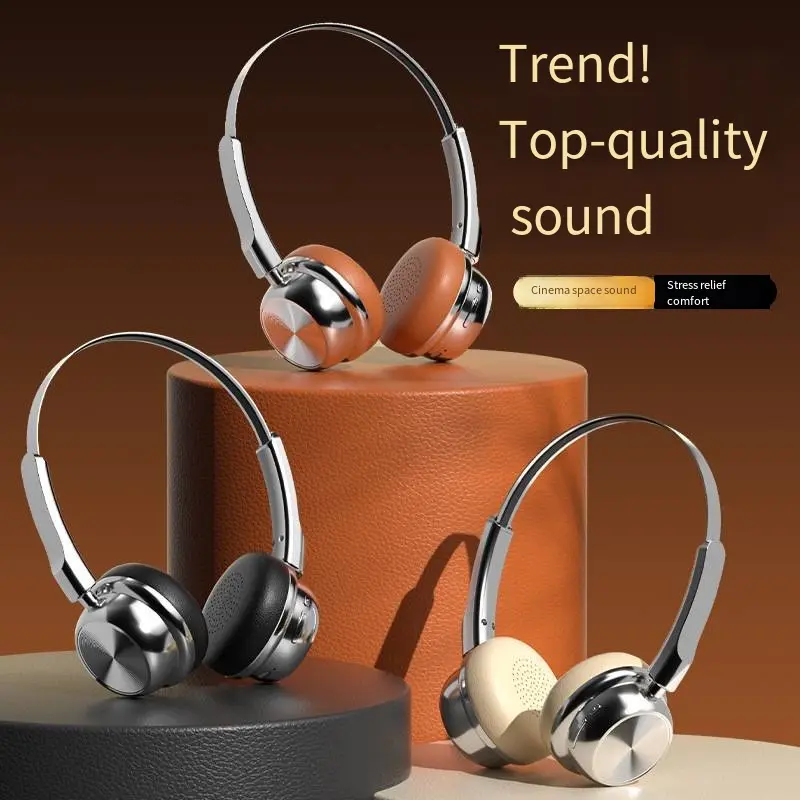 Famous 2025 CR-20 Retro Fashion Merad Metal Bluetooth Headset 5.4 Headphones with Ultra Long Battery Life Factories, Product