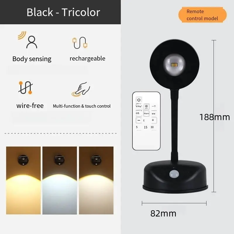 Custom Rechargeable Wireless LED Wall Spotlight with Remote & Sensor Factory, Products