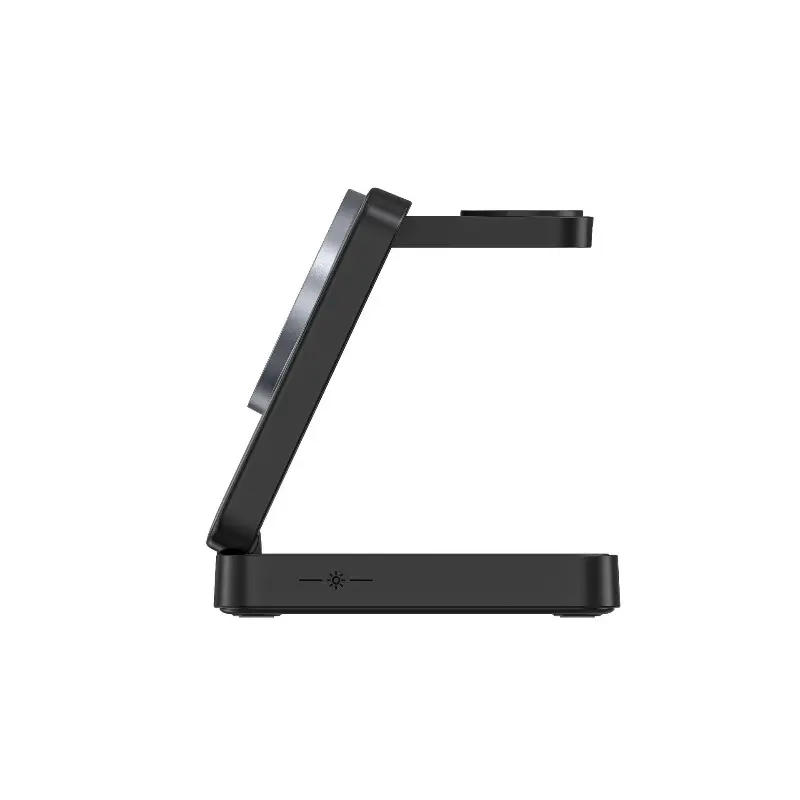 Famous New Folding Magnetic 3-in-1 Wireless Charger 15W Fast Charging Multifunctional Cell Phone Stand Wireless Charger Supplier, Product