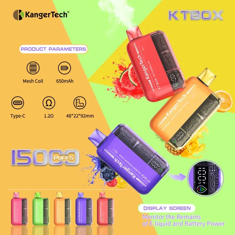 Famous KangerTech KT BOX Is A Disposable Electronic Cigarette, Intelligent Temperature Control Portable High Power Disposable Atomization Device Kit. Supplier, Factory