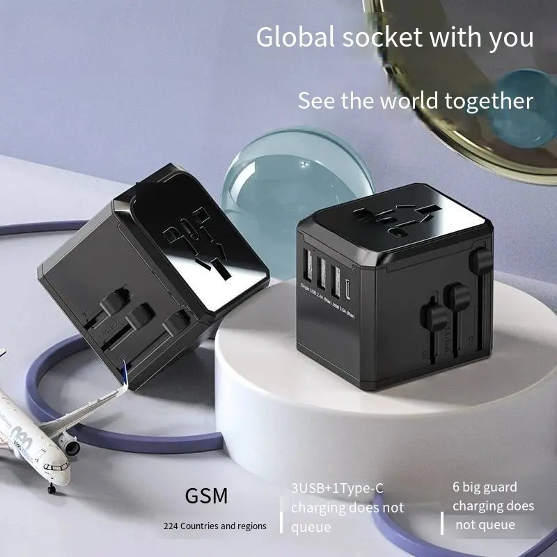 Famous Travel Plug Multifunctional Conversion SocketGlobal Conversion SocketBritish USB Fast Charger Converter Factories, Service