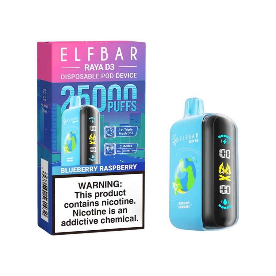 Custom ELF BAR RAYA D3 25000 | Rechargeable Disposable Vape, Travel Friendly Nicotine Replacement Suppliers, Product