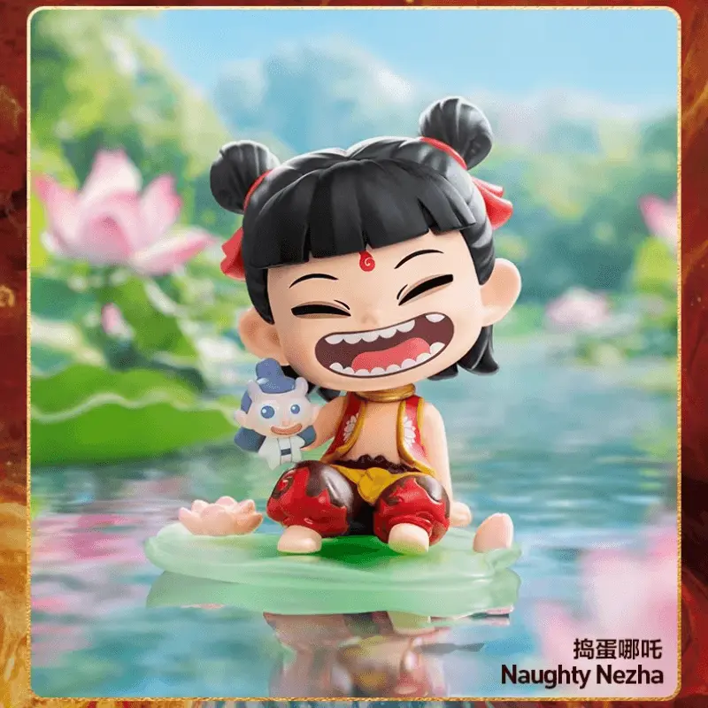 Best POPMART Ne Zha's Born to be Tied to the Sea Series Figurine Blind Case Supplier, Factory