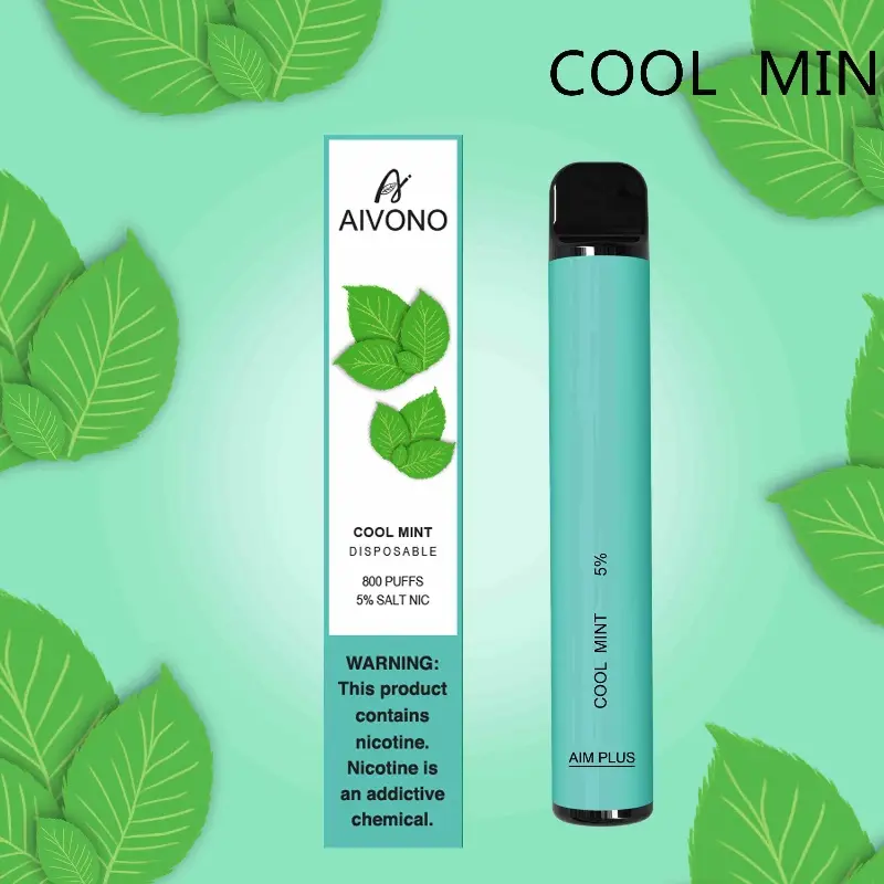Famous AIVONO AIM PLUS 800 PUFFS Fresh Menthol Flavored Electronic Cigarette, First Choice for Summer Refreshment Manufacturer, Product