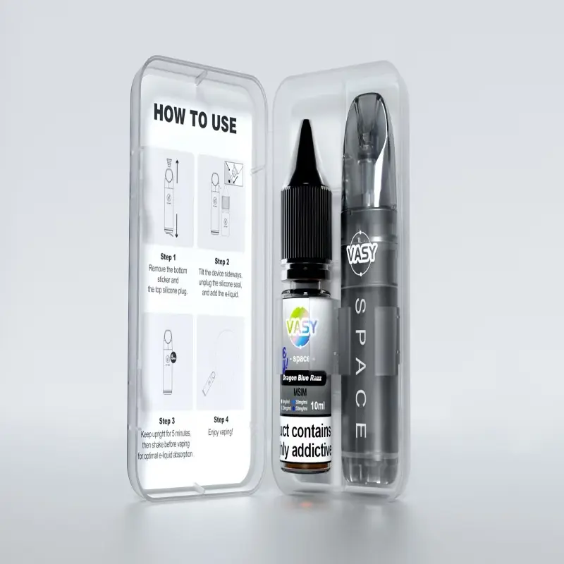 Best Vasy Space Refillable Vape Kit | A Pure Nicotine-Free Experience + A Fast-Filling Workplace Relief for the Streets of NYC Manufacturer, Suppliers
