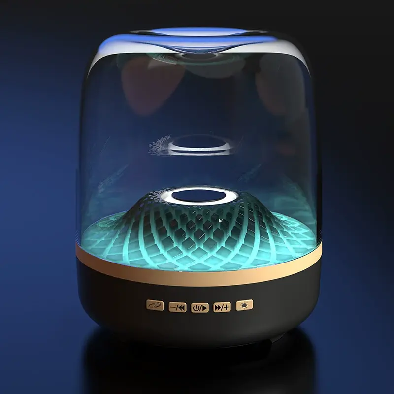 Wholesale Harman The Same Desktop Subwoofer Glazed 4 Generation Bluetooth Audio GLASS Black Gold Collection Speaker Cartoon Exporters, Products