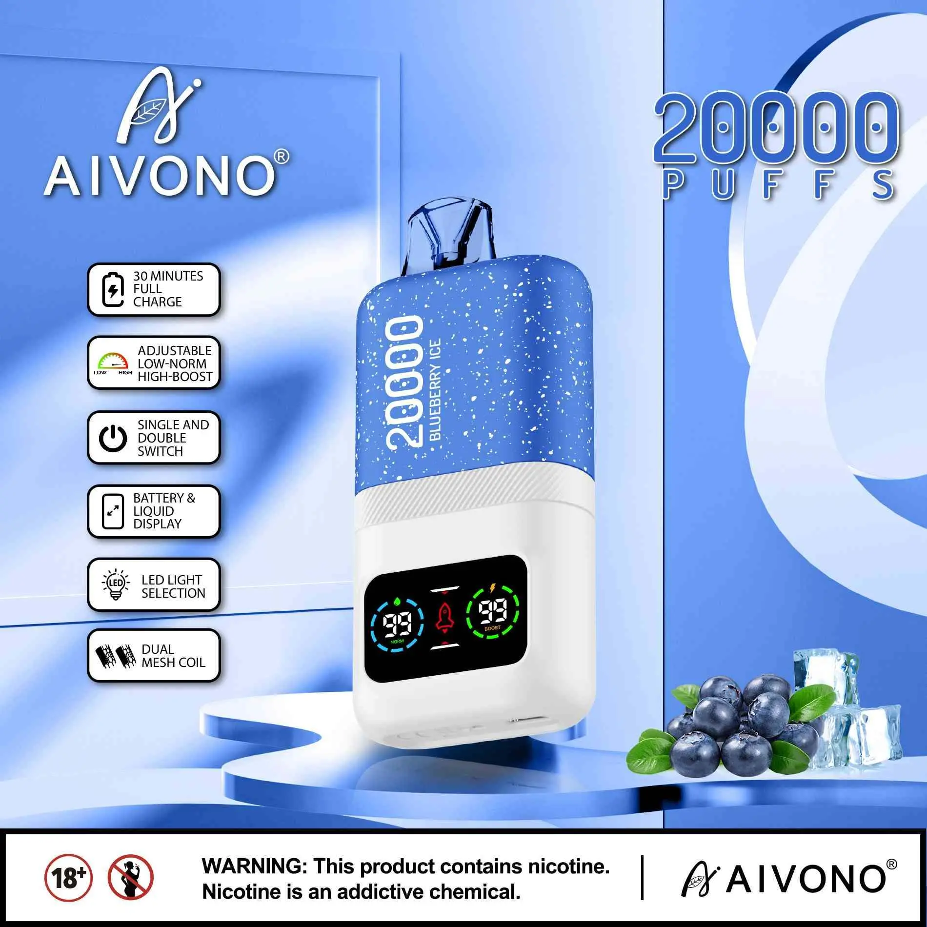 Custom AivonoAIM MAGIC 20000 | Removable Battery Design + Uninterrupted Power for Outdoor Adventures, Hotel Smoke Detection Friendly Fogging Signature Exporters, Product