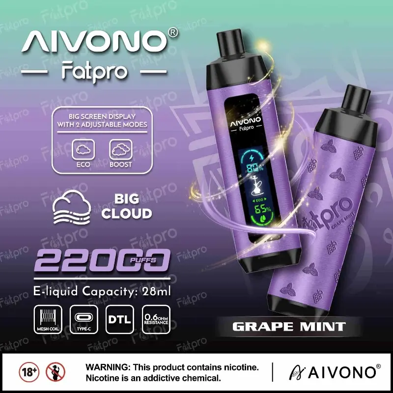 Best AIVONO AIM FATPRO 22000 Puffs - Rich Flavor Experience Supplier, Factory