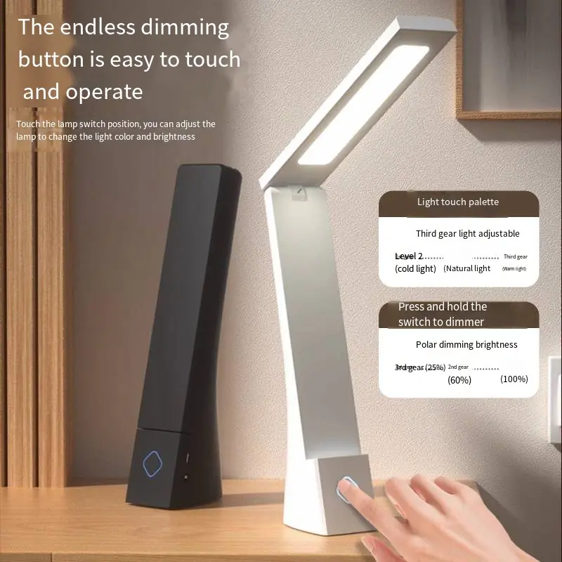 Wholesale Portable Dual-Use Rechargeable LED Eye-Care Desk Lamp Factories, Exporter