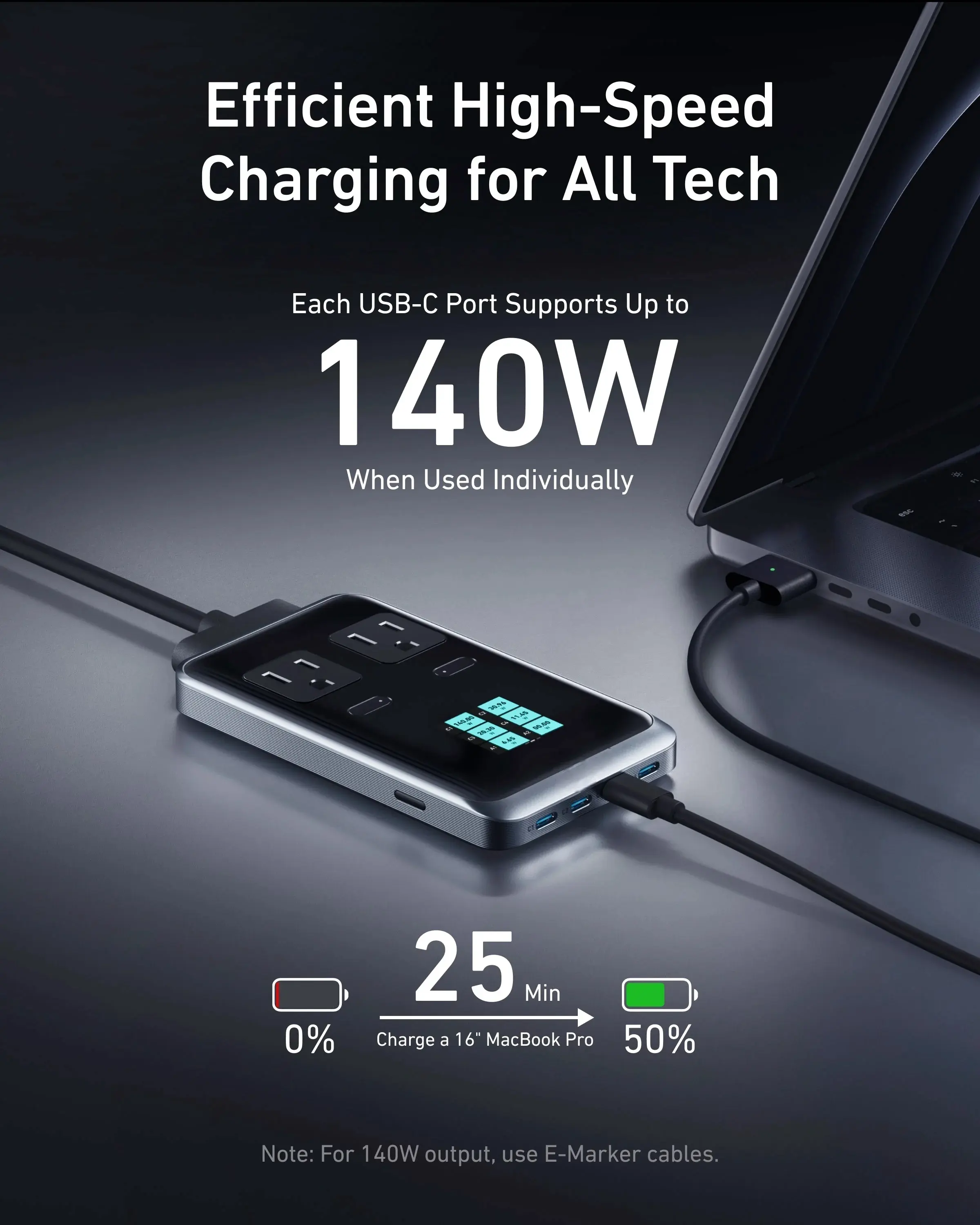 Famous 240W USB-C Charger Fast Charging GaN Charging Station Factories, Exporters