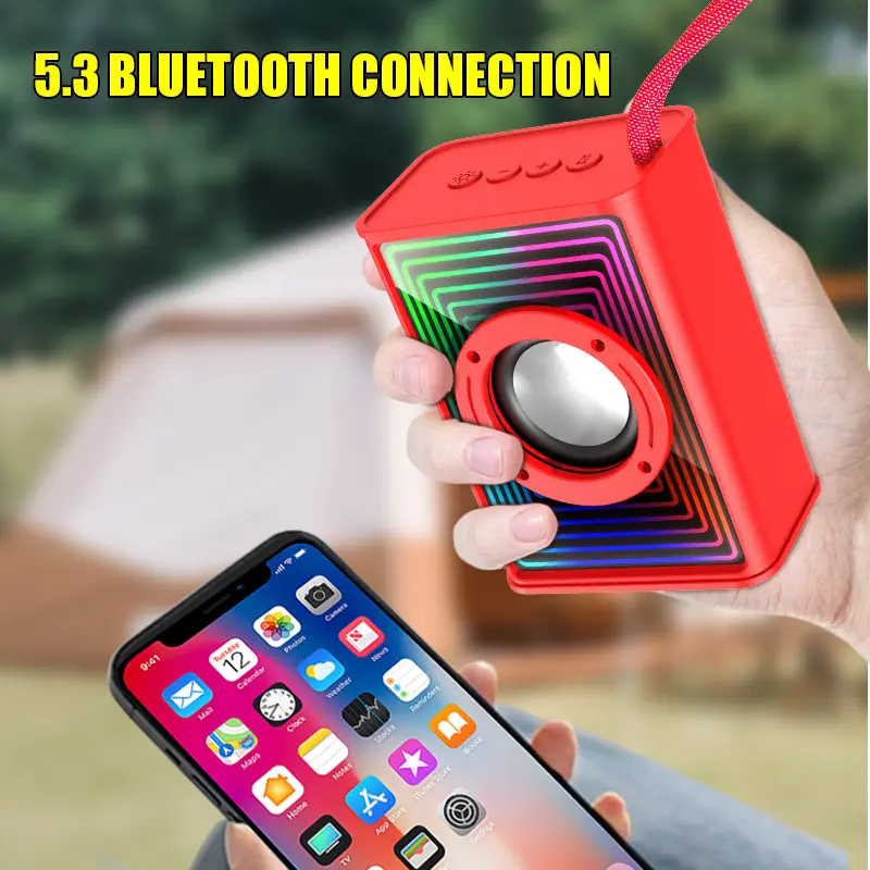 Famous Mini Bluetooth Speaker - Colorful Ambient Light & Great Sound Manufacturers, Service