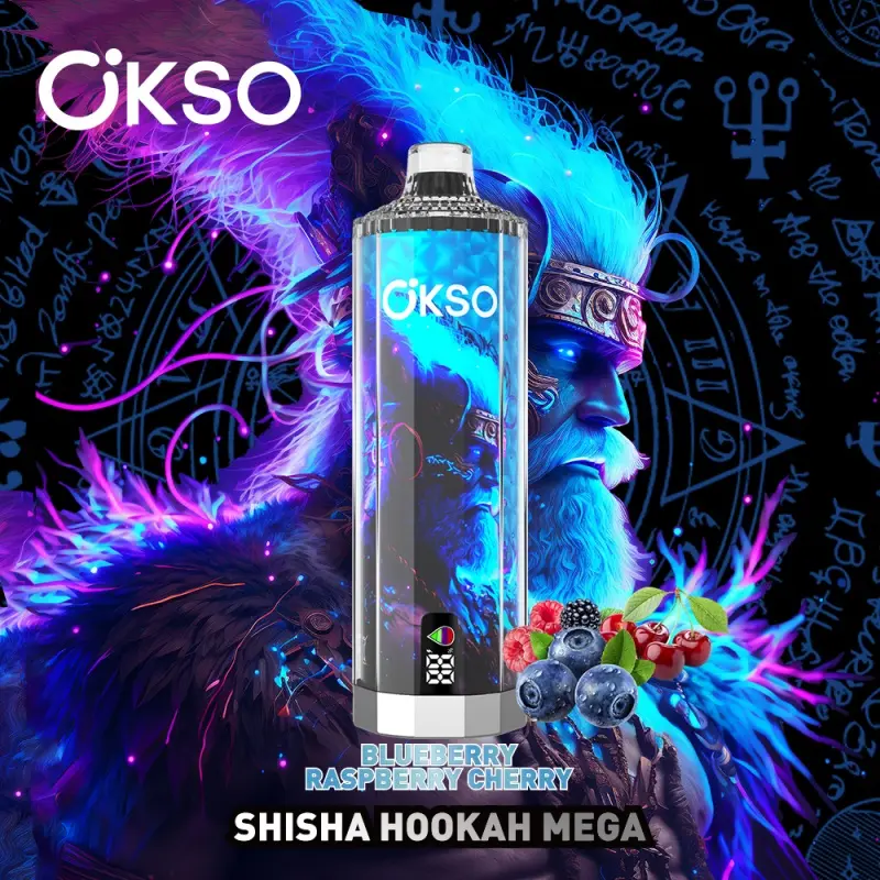 Famous New Wholesale OKSO Shisha Hookah Mega 50k Nightclub Party Hookah - 50,000 puffs Mega Smoke Cyberpunk Design Hipster Atmosphere Disposable Electronic Cigarette Product, Service